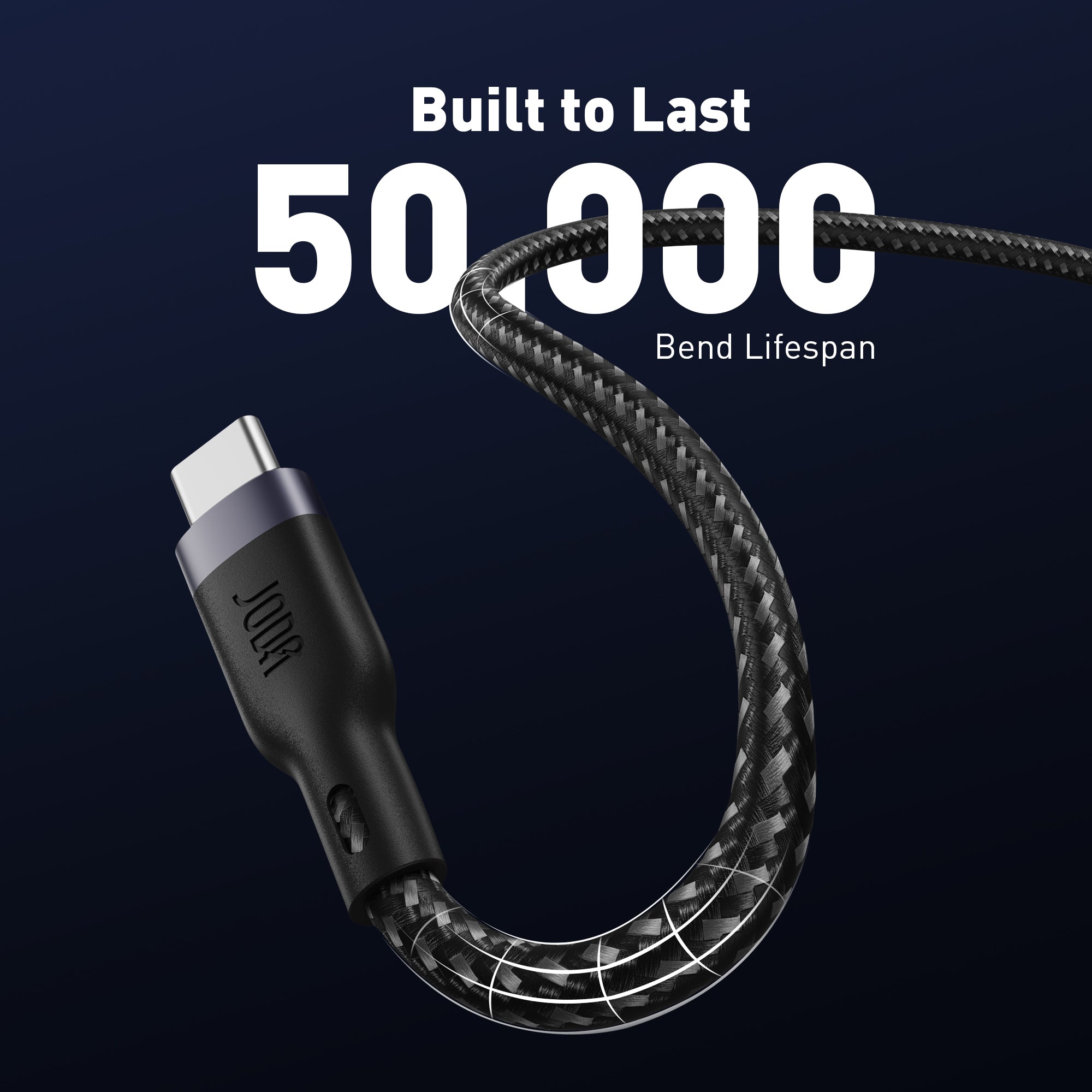 FIBER 60 Nylon Braided USB C-C Cable